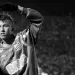 Neymar - Santos b&w