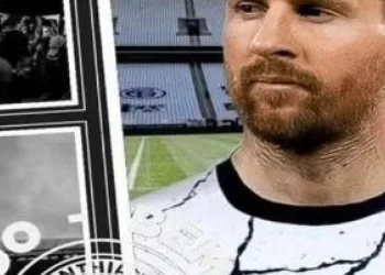 Ataque hacker ao Corinthians exibido no site oficial do clube.
