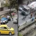 Acidente no canal do Maracanã com carro dentro da água.