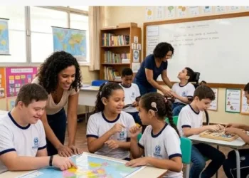 Contrato emergencial para apoio escolar a estudantes com deficiência e autismo no Rio de Janeiro.