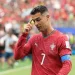 Cristiano Ronaldo durante atuação pela seleção portuguesa.