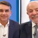 Debate da Globo entre Lula e Flávio Bolsonaro.